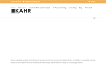 Tablet Screenshot of kahrrealestate.com